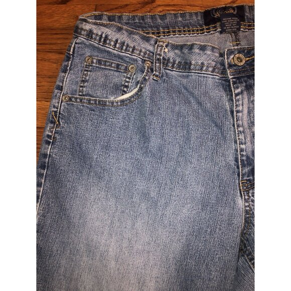 Angels Women's Embellished Butterfly Embroidery Baggy Jeans Faded Size 18 - Picture 7 of 16